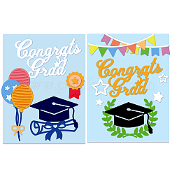 Graduation Theme Carbon Steel Cutting Dies Stencils&nbsp;DIY-WH0263-0252