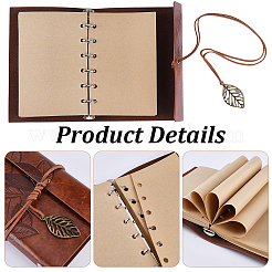 PU Leather Cover Binder Notebooks&nbsp;AJEW-CL0005-15B
