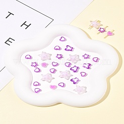 200Pcs 5 Styles Transparent Acrylic Beads&nbsp;TACR-FS0001-54D