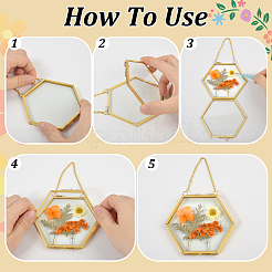 5Pcs 5 Styles Iron & Brass & Alloy Hanging Photo Frames&nbsp;AJEW-GW0001-08
