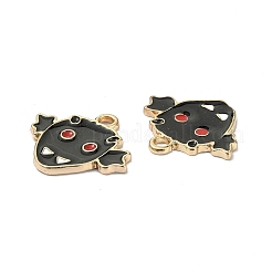 Halloween Light Gold Tone Alloy Enamel Pendants&nbsp;ENAM-P247-27KCG