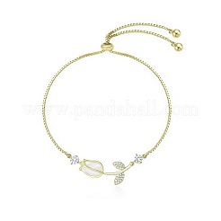 Zinc Alloy Pave Rhinestone Glass & Cat Eye Box Chain Slider Bracelets&nbsp;WG18DF5-01
