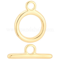 15Pcs Ring Brass Toggle Clasps&nbsp;KK-BBC0028-42