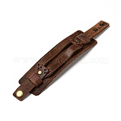 Cowhide Cord Wide Cord Bracelets&nbsp;BJEW-P0001-11A