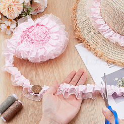 20M Polyester Wrinkle Lace Ribbon&nbsp;OCOR-GA0002-55A