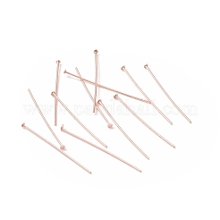 Brass Flat Head Pins&nbsp;KK-WH0058-03C-RG