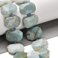 Natural Flower Amazonite Beads Strands&nbsp;G-H078-B09-01