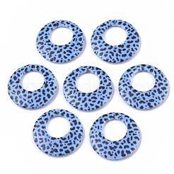Double Opaque Spray Painted Acrylic Pendants&nbsp;LS-MACR-S361-37E
