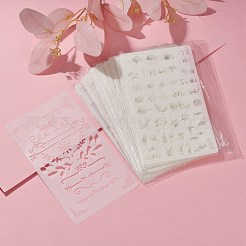 Plastic Reusable Drawing Painting Stencils Templates&nbsp;DIY-G027-F-M