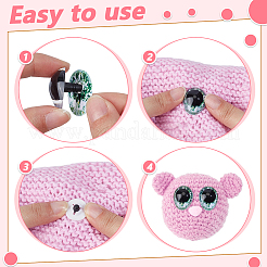 Plastic Safety Craft Eye&nbsp;DOLL-WH0009-025C