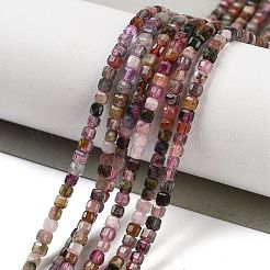 Natural Multicolor Tourmaline Beads Strands&nbsp;G-H042-B28-01