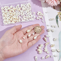 160Pcs 6 Styles Glass Pearl Teardrop Beads&nbsp;HY-NB0001-05
