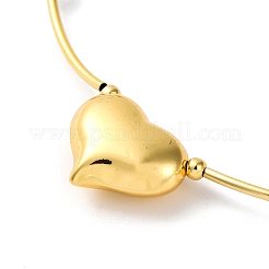 Rack Plating Brass Heart Pendant Necklaces for Women&nbsp;NJEW-C059-01G-03