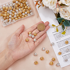 120Pcs 2 Colors Alloy Rhinestone Beads&nbsp;RB-HY0001-05