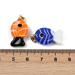 Handmade Lampwork Pendants&nbsp;LAMP-A007-01G-02