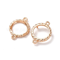 Flat Round Brass Connector Cabochon Settings&nbsp;KK-NH0007-05KCG