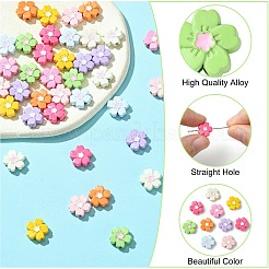 45Pcs 9 Color Baking Paint Alloy Handmade Beads&nbsp;FIND-CJ0002-74