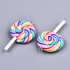 Handmade Polymer Clay Charms&nbsp;X-CLAY-T016-80B
