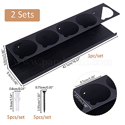 Zinc Alloy Wall Mounted Cylinder Tube Display Rack&nbsp;AJEW-WH0542-049