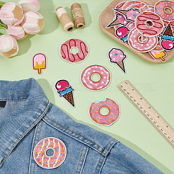 14Pcs 7 Styles Computerized Embroidery Polyester Iron on/Sew on Patches&nbsp;PATC-WR0001-26