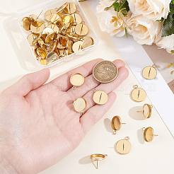 50Pcs 304 Stainless Steel Stud Earrings Findings&nbsp;STAS-BBC0009-91