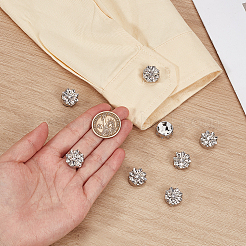 Alloy & Rhinestone Cufflinks&nbsp;FIND-FG0005-66P-03
