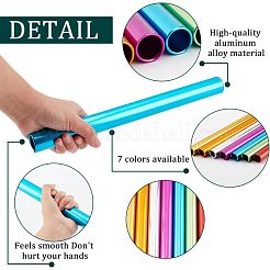 7Pcs 7 Colors Aluminum Alloy Relay Batons&nbsp;AJEW-NB0003-68