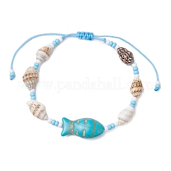 Glass Seed Beaded Braided Bead Bracelets&nbsp;BJEW-MZ00172-05