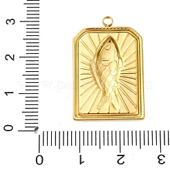 304 Stainless Steel Pendants&nbsp;STAS-V004-14G-01