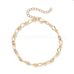 Brass Oval Link Chain Bracelets for Women&nbsp;BJEW-JB12678
