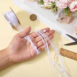 Polyester & Plastic Beads Ribbon&nbsp;OCOR-WH20012-61B
