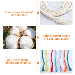 DIY Rainbow Knitting Crochet Tapestry Kit&nbsp;DIY-WH0257-11