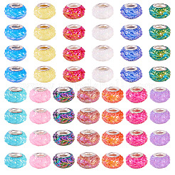 72Pcs 12 Colors Opaque Resin European Beads&nbsp;RESI-TA0004-39