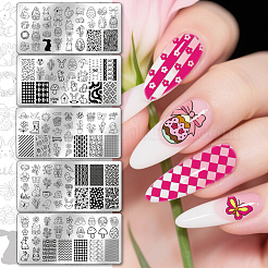 Stainless Steel DIY Nail Art Templates&nbsp;MRMJ-WH0098-055