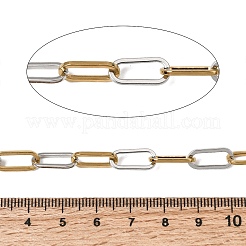 Two Tone 304 Stainless Steel Cable Chains&nbsp;CHS-K018-49GP