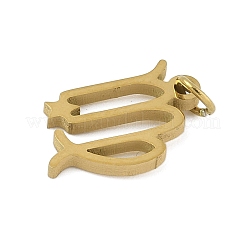 316L Surgical Stainless Steel Pendants&nbsp;STAS-U058-01G-06