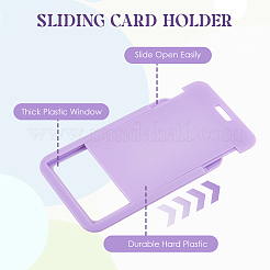 Plastic ID Card Holders&nbsp;AJEW-WH20017-23B