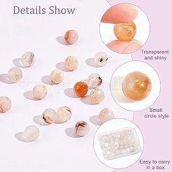 1 Strand Natural Cherry Blossom Agate Beads Strands&nbsp;G-OC0003-29B