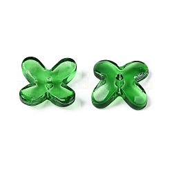 Transparent Glass Bead Caps&nbsp;GLAA-N060-01