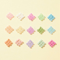 180G 15 Style 8/0 Baking Paint & Ceylon Round Glass Seed Beads&nbsp;SEED-FS0001-04