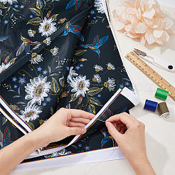 Flower Polyester Fabric&nbsp;DIY-WH0410-98