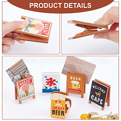 2 Styles Wooden Memo Clip&nbsp;DJEW-CA0001-10