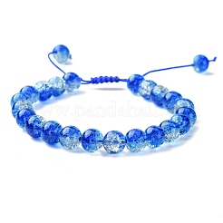 Glass Round Braided Bead Bracelets&nbsp;BJEW-JB09693