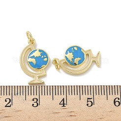 Brass Enamel Pendants&nbsp;KK-P325-28G