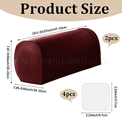 2Pcs Imitation Leather Sofa Armrest Covers&nbsp;AJEW-WH20070-167A
