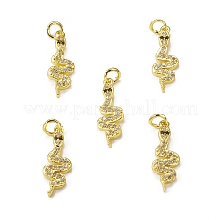 Brass Micro Pave Cubic Zirconia Pendants&nbsp;KK-E068-VB312