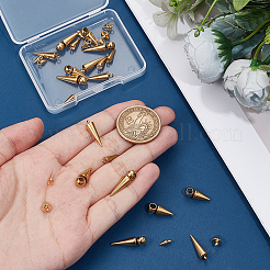 30Pcs 6 Styles 304 with 201 Stainless Steel Pendants&nbsp;FIND-UN0004-30