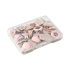 48Pcs 12 Styles Alloy Enamel Pendants&nbsp;ENAM-FS0003-50