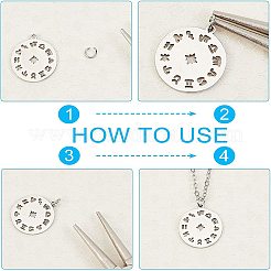 201 Stainless Steel Pendants&nbsp;STAS-UN0003-68P