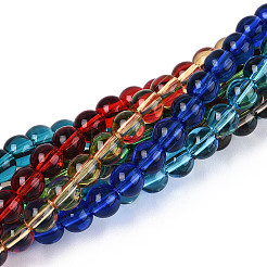 Transparent Glass Beads Strands&nbsp;GLAA-N058-6mm-B01